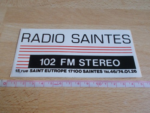 Autocollant radio saintes - autocollant,