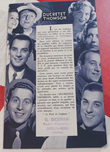 Ancien catalogue publicitaire - catalogue,