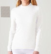 DAMART T-SHIRT MANCHES LONGUES MAILLE CÔTELÉE THERMOLACTYL DEGRÉ 4 TAILLE S GRIS