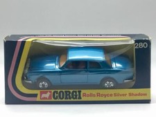 Corgi Rolls Royce Silver Shadow Bleu 280 Très Proche De L'état Neuf En Boîte