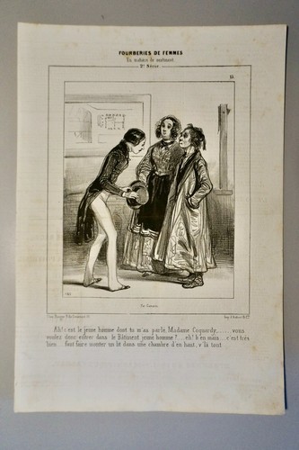 Gavarni litho - gavarni, p.(1804-1866)-litho