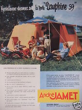PUBLICITÉ CAMPING ANDRE JAMET