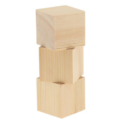 Cubes puzzle pièces bois - en,