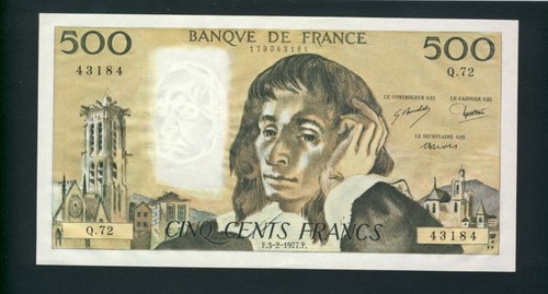 Billet 500 francs - 500,
