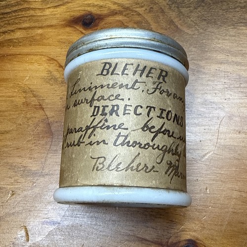 Antique musterole milk - musterole, glass