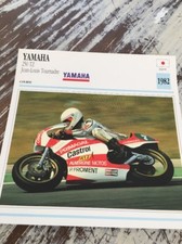 Yamaha 250 TZ Jean-Louis Tournade 1982 TZ250 Carte moto Collection Atlas Japon