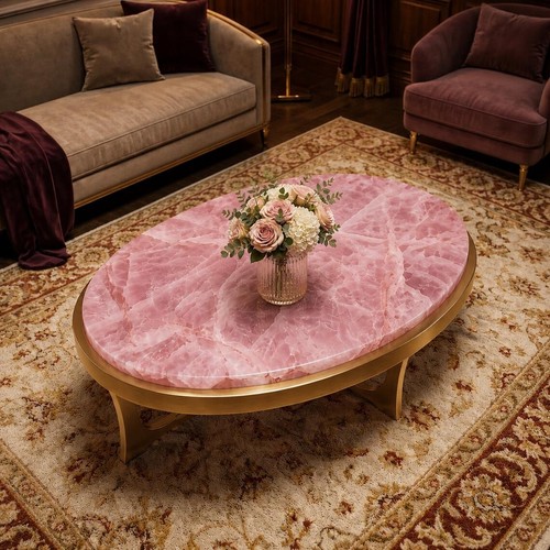 Luxury pink rose quartz coffee - quartz,
