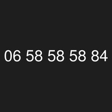 Numéro  facile à retenir vip 06 58 58 58 84