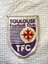 Football pennant wimpel grand fanion échange TFC Toulouse football club violets
