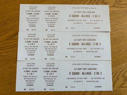 Lot billets concert g - de,