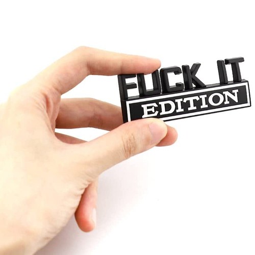 Fuck edition logo emblem - 3d,