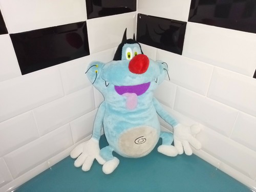 Peluche chat oggy et - peluche,