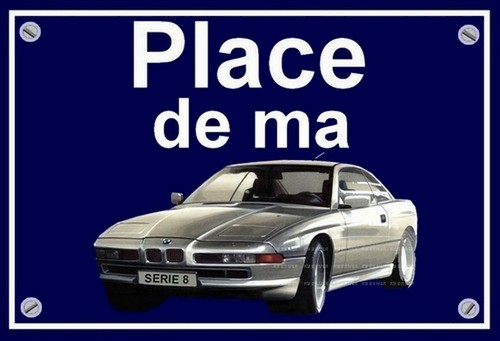 Plaque place bmw - place, i