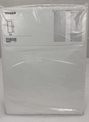 Ikea vivan white pair curtains - ikea,