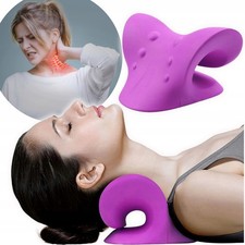 Coussin Orthopédique Nuque Étirement Colonne Vertébrale Cou Massant Violet