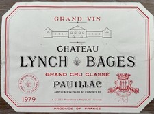 Étiquette Château Lynch Bages 1979 - 75 cl
