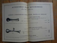 Accessoire pour automobile H NICOLAS - Cornet avertisseur vélo moto sidecar