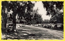 cpsm 95 - BAILLET en FRANCE CAMPING dans le Parc de CHÂTEAU Tentes Automobiles