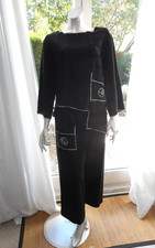 ensemble noir pantalon tunique neuf marque Entre Nous France taille 40 / 42 neuf