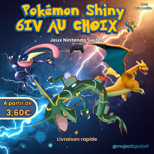 Pokémon shiny choix 6iv - shiny,