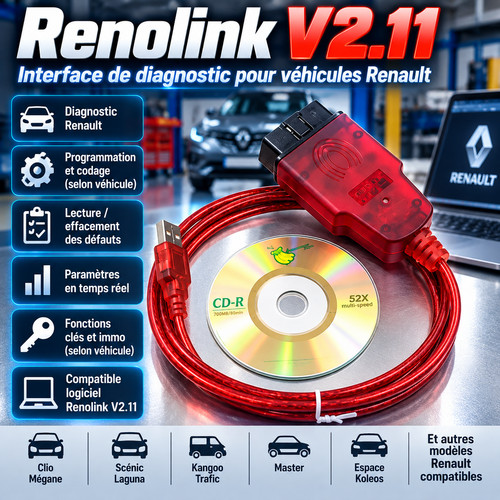 Renolink 11 interface - v2.11,