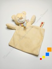Doudou Plat/Mouchoir Ours Beige Fleurs Roses Écharpe Multicolore - Nicotoy Kiabi