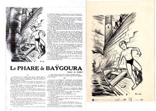 Dessin original Jean Bernadac Louveteau 7 de 1956 p14 SCOUT NON Joubert Non SDP