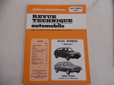 RTA ALFA ROMEO « Alfasud » tous types (berlines fin de fabrication) – 1986