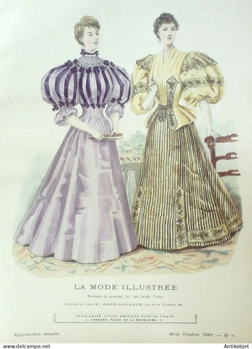 Gravure mode illustree - mode, #
