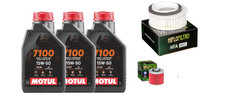 Set Entretien Motul 7100 15W50 Filtre à Huile Air Yamaha XVS 650 Drag Star 97 05