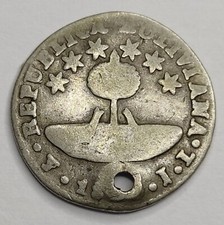 RARE Monnaie Argent, 1/2 Sol