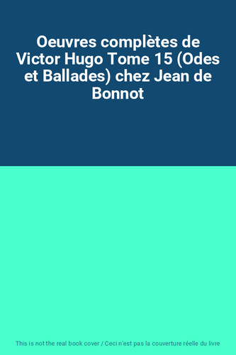 Oeuvres complètes victor - complètes,