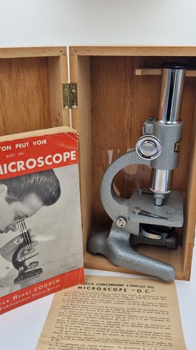 Microscope ancien pierron - microscope,
