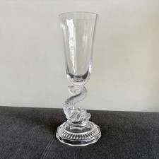 Vase Dauphin en cristal et verre moulé - ancien