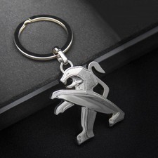 ✅ Porte Clés Peugeot Métal Logo Accessoire Voiture Auto Clé 3D Métal Emblème