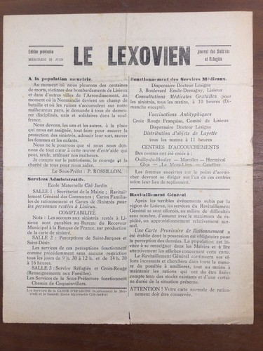 Lisieux bombardé juin 1944 - bombardé,