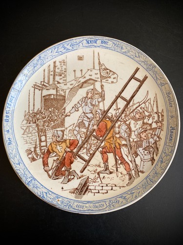 Assiette faïence creil - faïence, et