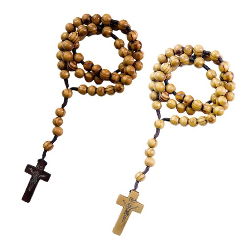 Pcs collier chapelet croix - 2,