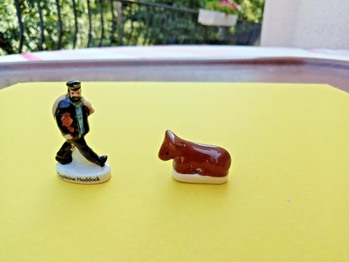 Lot feves porcelaine tintin - feves,