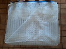 Paire Rideaux Ajourés 96 X 140 cm montés sur ruflette. Vintage 