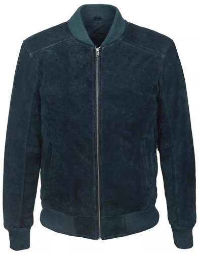 Manteau bomber homme bleu