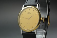 Montre Homme Vintage [Exc+5] Omega De Ville 1478 8J Cadran Or Quartz Du JAPON