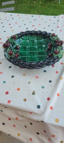 Ancienne coupe fruits cerise - a,