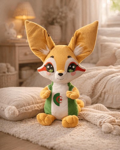 Peluche fennec algérien 30cm - fennec,