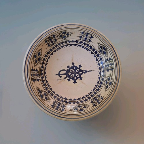 Grand plat marocain ancien - marocain,