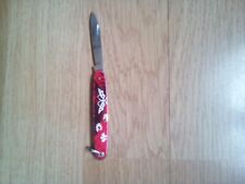 petit couteau pliable de poche en bon état a décor de papillons