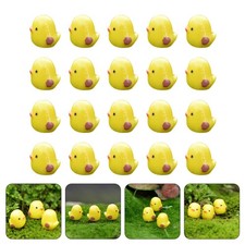  20pcs baby poussins décoratifs figuiers de chick figures de bureau Figurines de