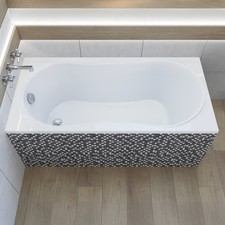 Baignoire Rectangulaire 140x70 + support en polystyrène Siphon + pieds - GRACJA