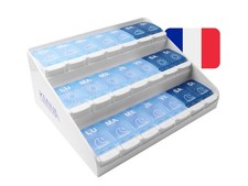 - Pilulier Semaine 7 Jours Matin Midi Soir Français Grande Capacité Brevetée ...