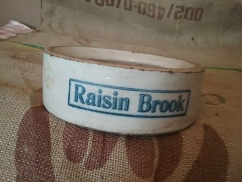 19th century pottery feed bowl - pottery,